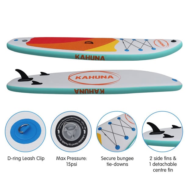 Kahuna Hana 11FT Inflatable Stand Up Paddle iSUP Board Image 10