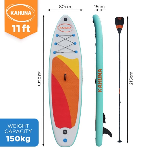 Kahuna Hana 11FT Inflatable Stand Up Paddle iSUP Board Image 12