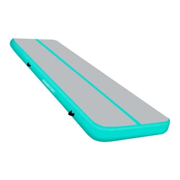 Powertrain 6m x 2m x 20cm Air Track Gymnastics Mat Tumbling Exercise - Grey Green Image 11