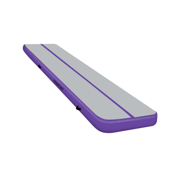 Powertrain 4m x 1m Air Track Inflatable Tumbling Mat Gymnastics - Purple Grey Image 10