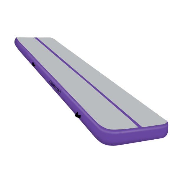 Powertrain 5m x 1m Air Track Inflatable Tumbling Mat Gymnastics - Purple Grey Image 5