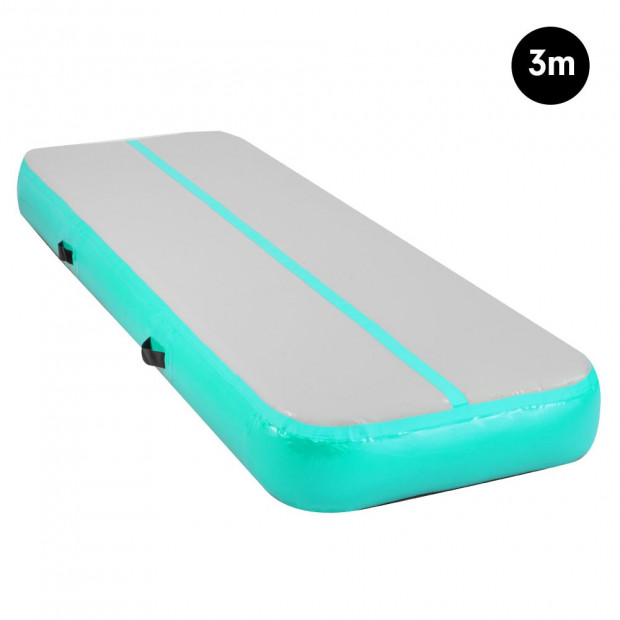 3m Inflatable Gymnastics Mat Gym Air Track Tumbling Airtrack- Green