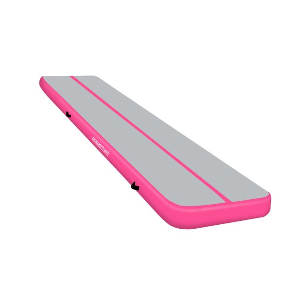 Powertrain 3m Air Track Inflatable Gymnastics Tumbling Mat - Pink Image 9