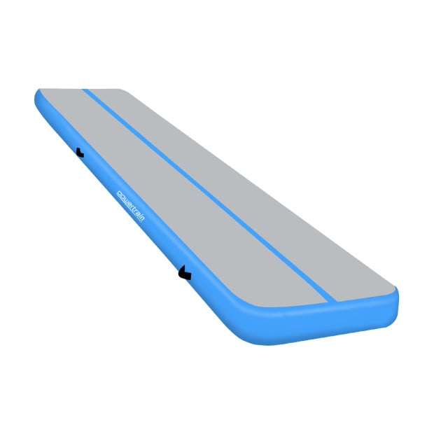 Powertrain 5m x 1m x 20cm Air Track Inflatable Gymnastics Tumbling Mat - Blue Image 13