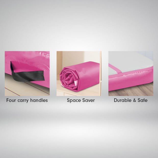 5m x 1m Air Track Inflatable Gymnastics Tumbling Mat - Pink Image 5