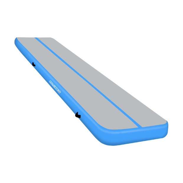 Powertrain 6m x 1m x 20cm Air Track Inflatable Gymnastics Tumbling Mat - Blue Image 3