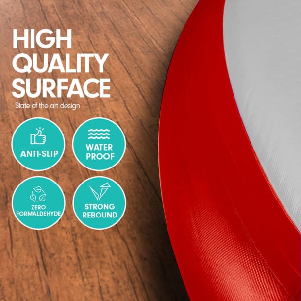 1m Air Track Spot Round Inflatable Gymnastics Tumbling Mat Pump Red Image 3