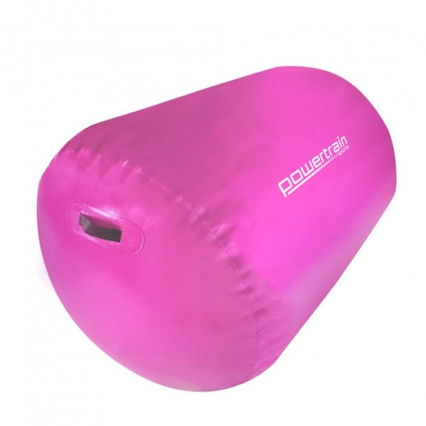 Inflatable Gymnastics Air Barrel Exercise Roller 120cm x 75cm - Pink