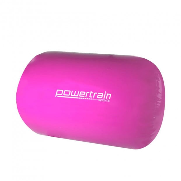 Inflatable Gymnastics Air Barrel Exercise Roller 120cm x 75cm - Pink Image 2