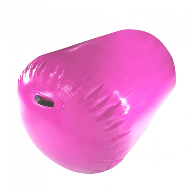 Inflatable Air Exercise Roller Gymnastics Gym Barrel 100 x 80cm - Pink