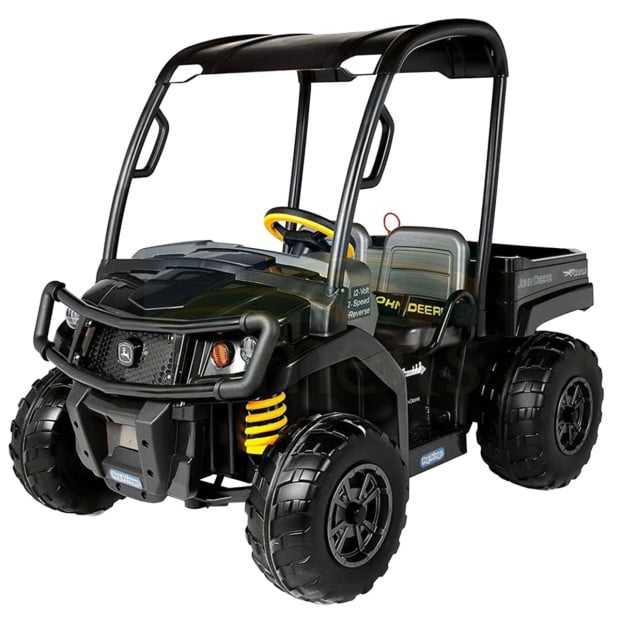 John Deere Midnight Black Gator XUV Kids Ride On Car Dual Seat 12V Battery Image 9