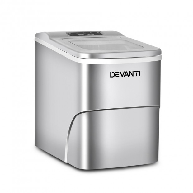 Portable Ice Cube Maker - Silver