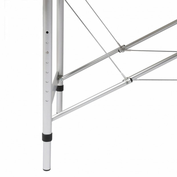 Black Foldable Massage Table 2 Zones with Aluminium Frame Image 2