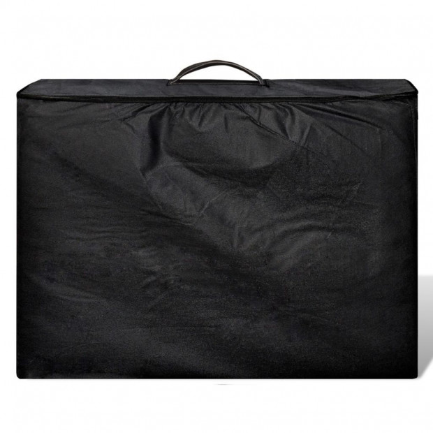Black Foldable Massage Table 2 Zones with Aluminium Frame Image 3
