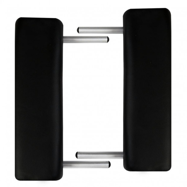 Black Foldable Massage Table 2 Zones with Aluminium Frame Image 4