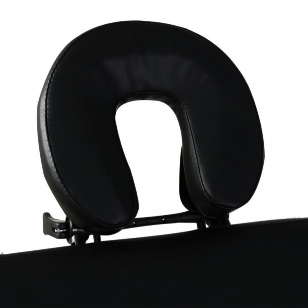 Black Foldable Massage Table 2 Zones with Aluminium Frame Image 5