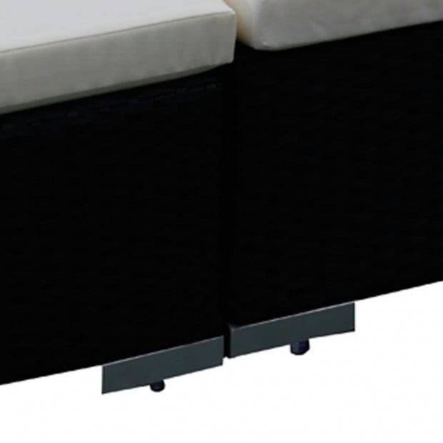 Rattan 15pc Outdoor Furniture Garden Seat Set - Black Image 6