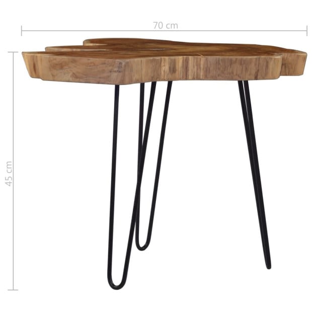 Coffee Table (60-70)x45 Cm Teak Wood Image 5