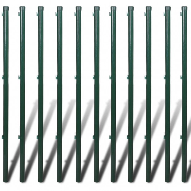 Chain-Link Fence Set with Posts Spike Anchors 1,0 x 25 m Image 8