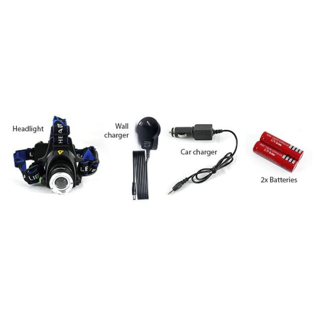 Headlamp Headlight LED Torch Cree Xm-l T6 Rechargeable 18650 Batteries Image 7