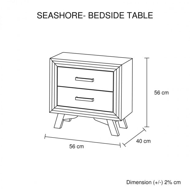 Seashore Bedside 2 Drawers Image 6