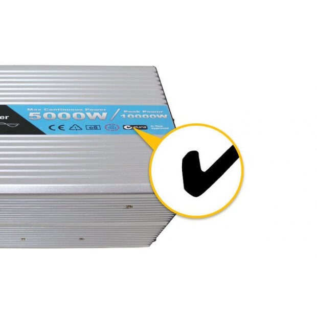 Elinz 5000w/10000w Pure Sine Wave Power Inverter 12v-240v Aus Image 4