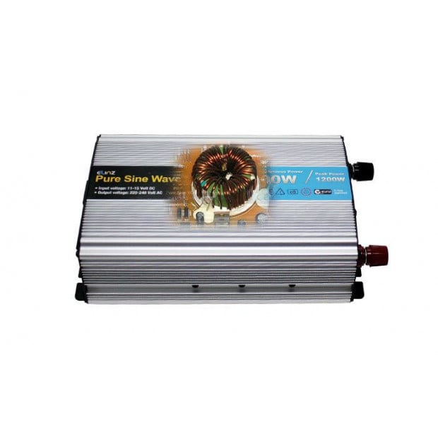 Elinz 600w/1200w Pure Sine Wave Power Inverter 12v-240v Aus Image 3