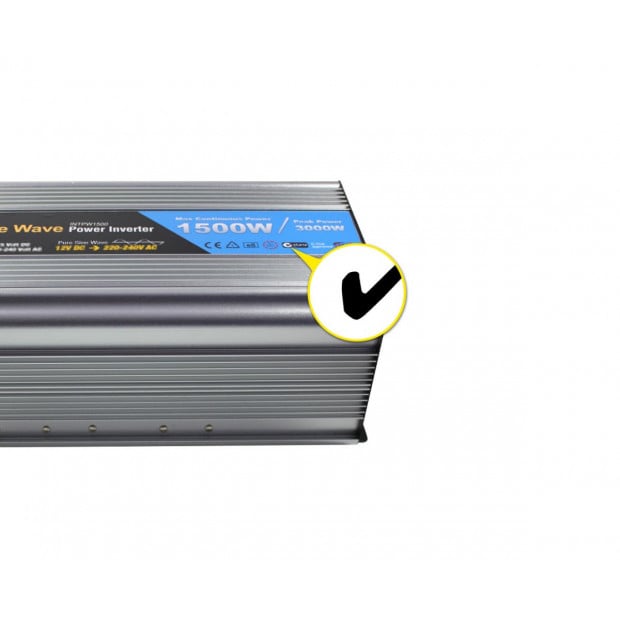 Elinz Pure Sine Wave Power Inverter 1500w/3000w 12v-240v Aus Image 2