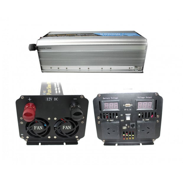 Pure Sine Wave Power Inverter 2500w/5000w 12v-240v Remote Control Image 5