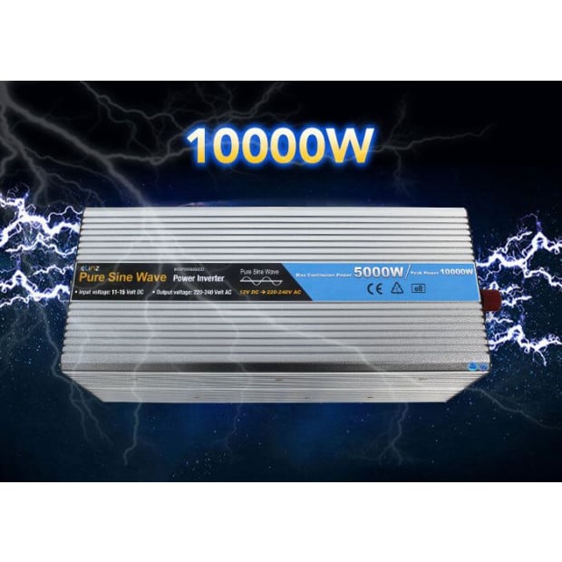 5000w/10000w Pure Sine Wave Power Inverter 12v-240v Aus Plug RC Image 6