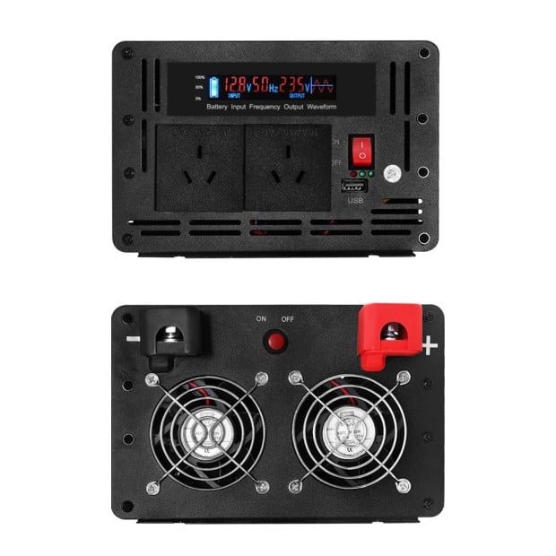 Power Inverter 12V To 240v 2500w/5000w Pure Sine Wave Camping Car Boat Image 4