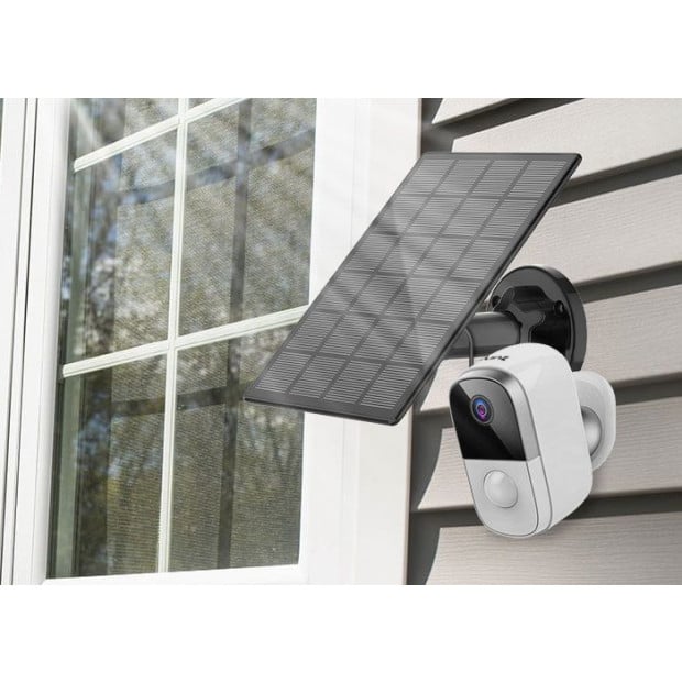Wireless IP Camera 1080p Wifi Security CCTV Waterproof Solar Panel Image 4