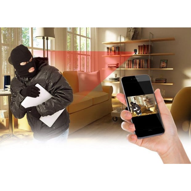 Elinz Mini Security Wifi Camera 1080p CCTV Battery Night Vision 32GB Image 6