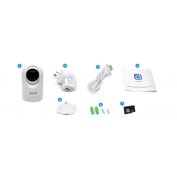 Elinz 1080p Wifi Ip Auto Tracking Security Camera Hd Wireless Cctv Image 8