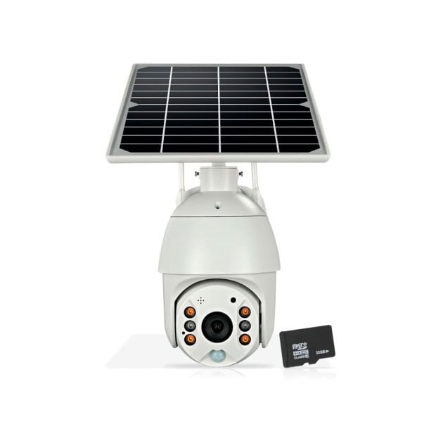 Wireless Solar Security Camera Cctv Waterproof Digital Zoom 32GB