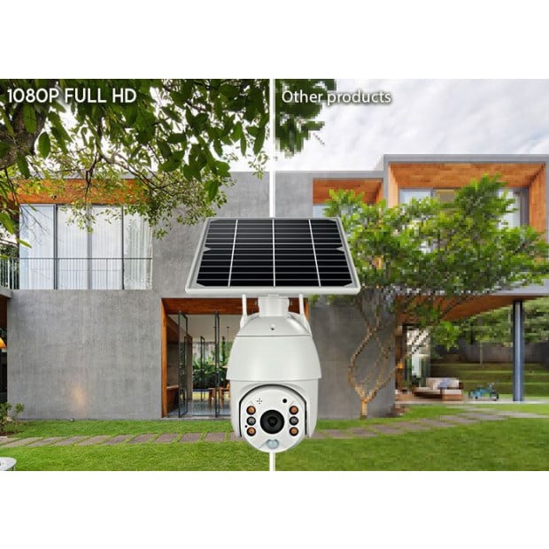 Wireless Solar Security 4G IP Camera CCTV Built-in Battery Aldi Sim Image 3