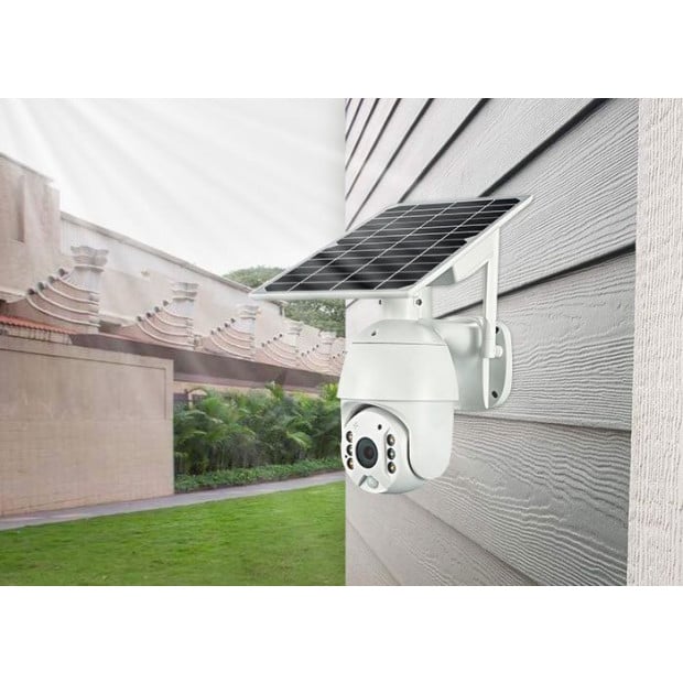 Wireless Solar Security 4G IP Camera CCTV Built-in Battery Aldi Sim Image 4