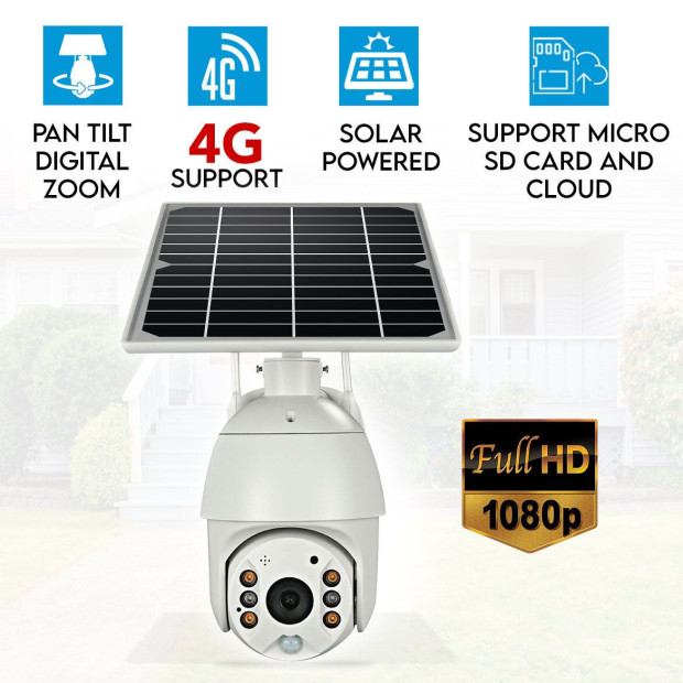 Wireless Solar Security 4G Camera CCTV Waterproof Pan Tilt Image 2