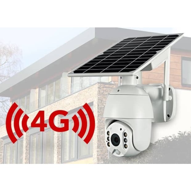 Wireless Solar Security 4G Camera CCTV Waterproof Pan Tilt Image 4