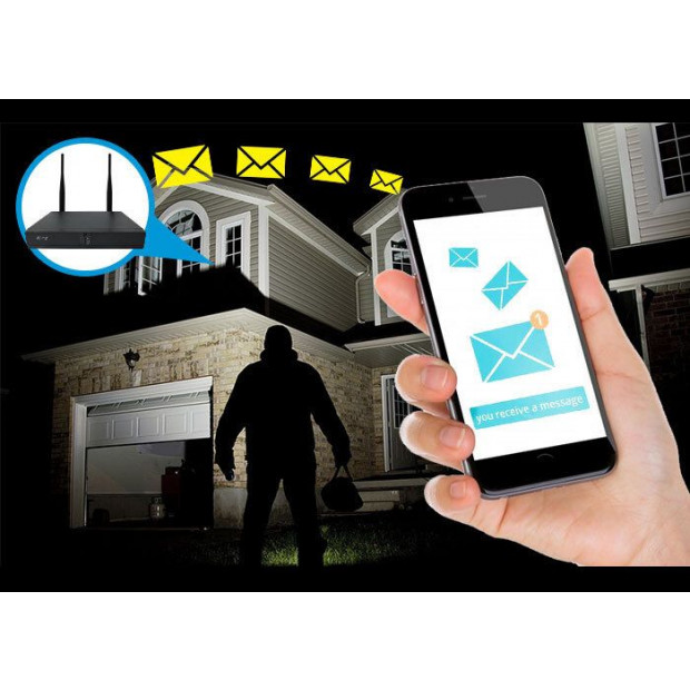 Elinz 8ch Cctv Wireless Security System 2mp Ip Wifi 6x Camera 1080p Image 3