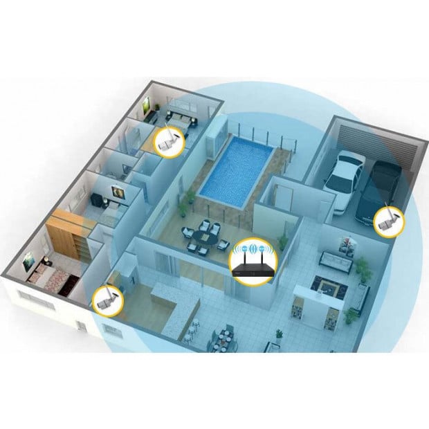 Elinz 8ch Cctv Wireless Security System 2mp Ip Wifi 6x Camera 1080p Image 5
