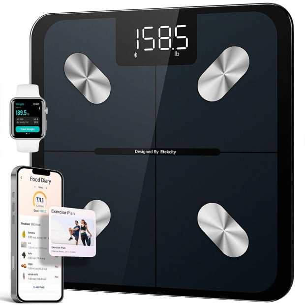 Etekcity Scale For Body Weight And Fat Percentage - Black