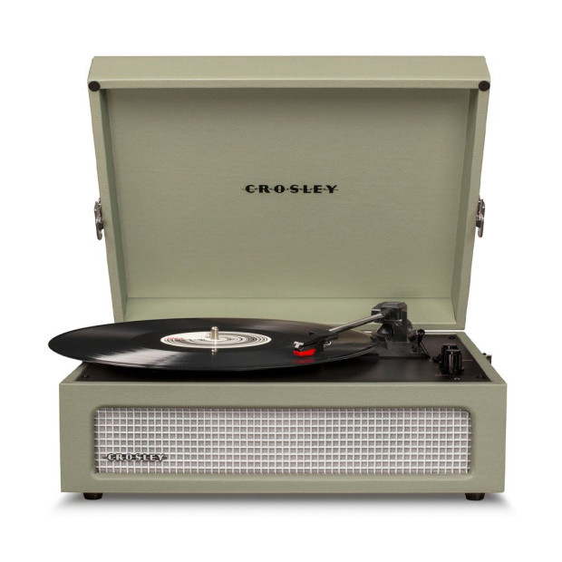 Crosley Voyager Bluetooth Turntable Entertainment Stand - Sage Image 2