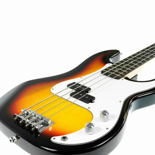 Karrera Electric Guitar Bass Music 4-String Instrument Full Size Sunburst Image 3