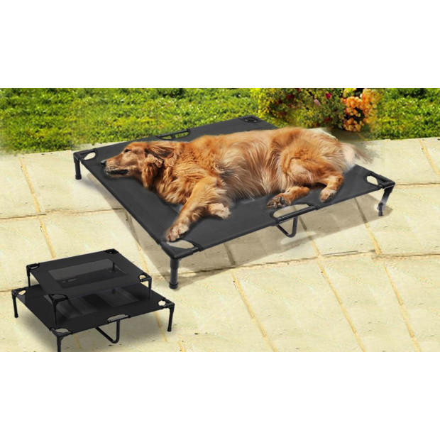 Black Heavy Duty Pet Bed Trampoline S