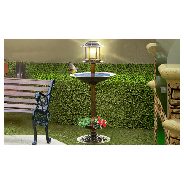 Ornamental Traditional Garden Bird Bath Feeding Station