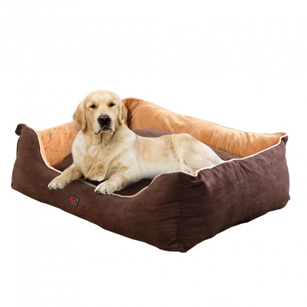 Soft Lining Washable Pet Bed Mat Cushion Brown Xxxl