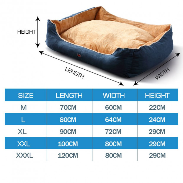 Pet Bed Mattress Pad Mat Puppy Cushion Soft Warm Washable XL Grey Image 3