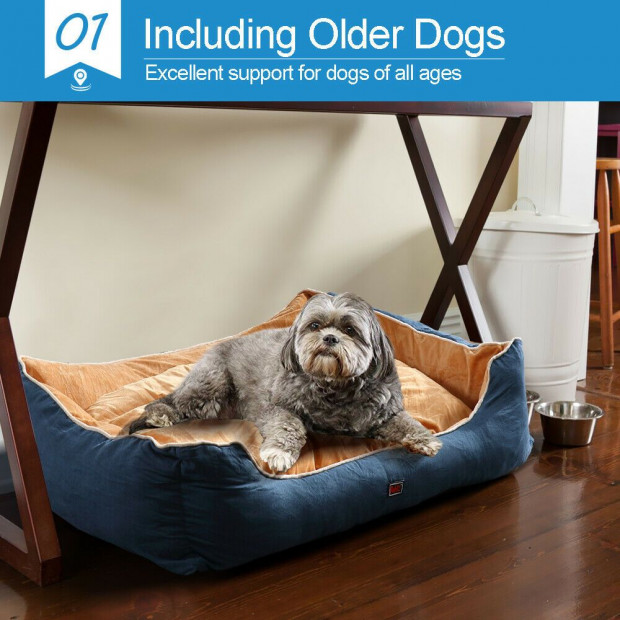 Pet Bed Mattress Dog Cat Pad Mat Cushion Soft Warm Washable 2XL Grey Image 7