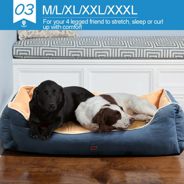 Pet Bed Mattress Pad Mat Puppy Cushion Soft Warm Washable XL Grey Image 6